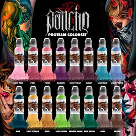 World Famous Ink A.D. PANCHO PRO-TEAM COLOR SET 1 oz