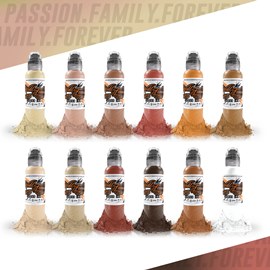 World Famous Ink 12 Color Skintone Set